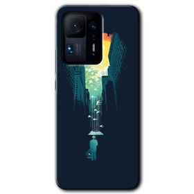 Xiaomi Mi Mix 4 City Bird Sky Baskılı Uyumlu Silikon Kılıf