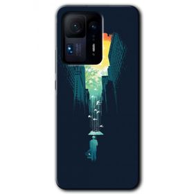 Xiaomi Mi Mix 4 City Bird Sky Baskılı Uyumlu Silikon Kılıf