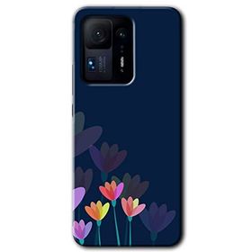 Xiaomi Mi Mix 4 Çizim Çiçekleri Baskılı Uyumlu Silikon Kılıf