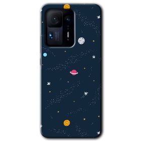 Xiaomi Mi Mix 4 Çizim Gezegen Baskılı Uyumlu Silikon Kılıf