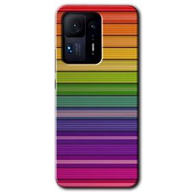 Xiaomi Mi Mix 4 Colorful Lines Baskılı Uyumlu Silikon Kılıf