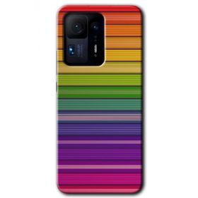 Xiaomi Mi Mix 4 Colorful Lines Baskılı Uyumlu Silikon Kılıf
