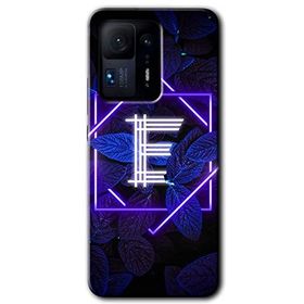 Xiaomi Mi Mix 4 Dark Neon Yaprak E Harfi Baskılı Uyumlu Silikon Kılıf