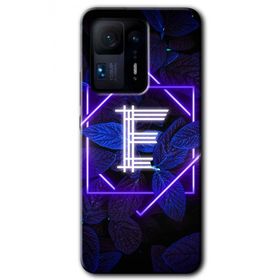 Xiaomi Mi Mix 4 Dark Neon Yaprak E Harfi Baskılı Uyumlu Silikon Kılıf