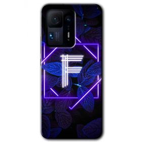 Xiaomi Mi Mix 4 Dark Neon Yaprak F Harfi Baskılı Uyumlu Silikon Kılıf