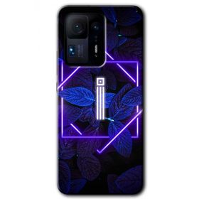 Xiaomi Mi Mix 4 Dark Neon Yaprak İ Harfi Baskılı Uyumlu Silikon Kılıf