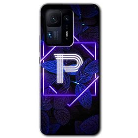 Xiaomi Mi Mix 4 Dark Neon Yaprak P Harfi Baskılı Uyumlu Silikon Kılıf