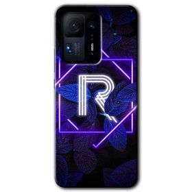 Xiaomi Mi Mix 4 Dark Neon Yaprak R Harfi Baskılı Uyumlu Silikon Kılıf