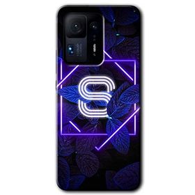 Xiaomi Mi Mix 4 Dark Neon Yaprak S Harfi Baskılı Uyumlu Silikon Kılıf