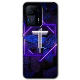 Xiaomi Mi Mix 4 Dark Neon Yaprak T Harfi Baskılı Uyumlu Silikon Kılıf