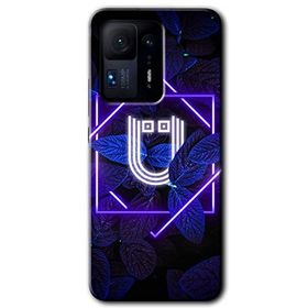 Xiaomi Mi Mix 4 Dark Neon Yaprak Ü Harfi Baskılı Uyumlu Silikon Kılıf