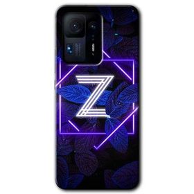 Xiaomi Mi Mix 4 Dark Neon Yaprak Z Harfi Baskılı Uyumlu Silikon Kılıf