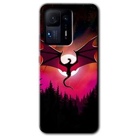 Xiaomi Mi Mix 4 Dragon Night Baskılı Uyumlu Silikon Kılıf