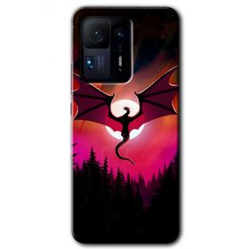 Xiaomi Mi Mix 4 Dragon Night Baskılı Uyumlu Silikon Kılıf