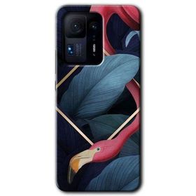 Xiaomi Mi Mix 4 Flamingo Yaprak Baskılı Uyumlu Silikon Kılıf