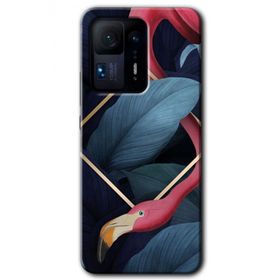 Xiaomi Mi Mix 4 Flamingo Yaprak Baskılı Uyumlu Silikon Kılıf