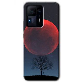 Xiaomi Mi Mix 4 Kanlı Ay Baskılı Uyumlu Silikon Kılıf