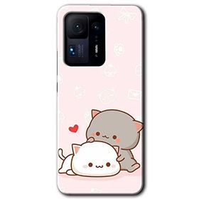 Xiaomi Mi Mix 4 Kedi Aşkı Baskılı Uyumlu Silikon Kılıf