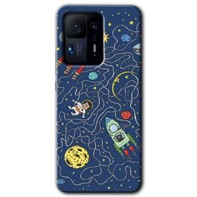 Xiaomi Mi Mix 4 Kedi Galaksi Baskılı Uyumlu Silikon Kılıf
