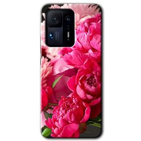 Xiaomi Mi Mix 4 Kırmızı Beyaz Gül Baskılı Uyumlu Silikon Kılıf