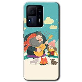 Xiaomi Mi Mix 4 Kış Pikniği Baskılı Uyumlu Silikon Kılıf