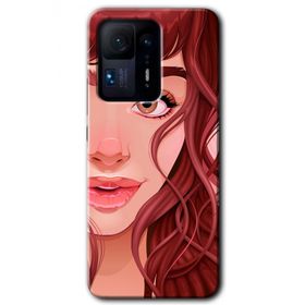 Xiaomi Mi Mix 4 Kızıl Kız Baskılı Uyumlu Silikon Kılıf