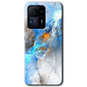 Xiaomi Mi Mix 4 Mavi Buzul Baskılı Uyumlu Silikon Kılıf