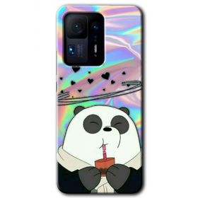 Xiaomi Mi Mix 4 Milkshake Panda Baskılı Uyumlu Silikon Kılıf