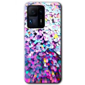 Xiaomi Mi Mix 4 Mosaic Fragments Colorfull Baskılı Uyumlu Silikon Kılıf