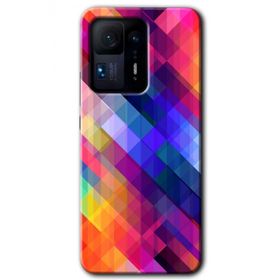 Xiaomi Mi Mix 4 Multi Oblique Baskılı Uyumlu Silikon Kılıf