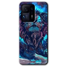 Xiaomi Mi Mix 4 Neon Aslan Baskılı Uyumlu Silikon Kılıf
