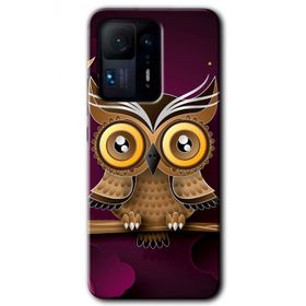 Xiaomi Mi Mix 4 Owl Bird Branch Baskılı Uyumlu Silikon Kılıf