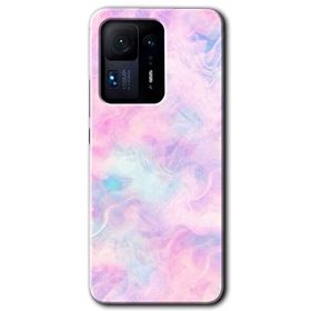 Xiaomi Mi Mix 4 Pembe-Duman Baskılı Uyumlu Silikon Kılıf