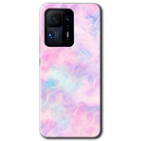 Xiaomi Mi Mix 4 Pembe-Duman Baskılı Uyumlu Silikon Kılıf