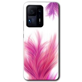 Xiaomi Mi Mix 4 Pembe Tüy Baskılı Uyumlu Silikon Kılıf