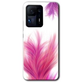 Xiaomi Mi Mix 4 Pembe Tüy Baskılı Uyumlu Silikon Kılıf