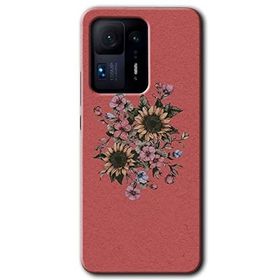 Xiaomi Mi Mix 4 Retro Çiçek Baskılı Uyumlu Silikon Kılıf