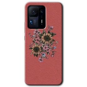 Xiaomi Mi Mix 4 Retro Çiçek Baskılı Uyumlu Silikon Kılıf