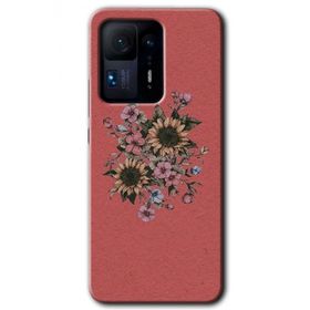 Xiaomi Mi Mix 4 Retro Çiçek Baskılı Uyumlu Silikon Kılıf