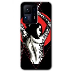 Xiaomi Mi Mix 4 Samurai Girl Baskılı Uyumlu Silikon Kılıf