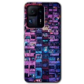 Xiaomi Mi Mix 4 Şehir Görünümü Baskılı Uyumlu Silikon Kılıf