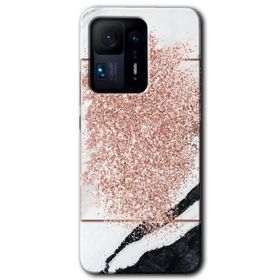 Xiaomi Mi Mix 4 Simli Mermer Baskılı Uyumlu Silikon Kılıf