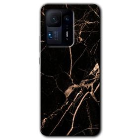 Xiaomi Mi Mix 4 Siyah Gold Mermer Baskılı Uyumlu Silikon Kılıf