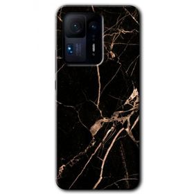 Xiaomi Mi Mix 4 Siyah Gold Mermer Baskılı Uyumlu Silikon Kılıf