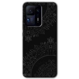 Xiaomi Mi Mix 4 Siyah Mandala Baskılı Uyumlu Silikon Kılıf