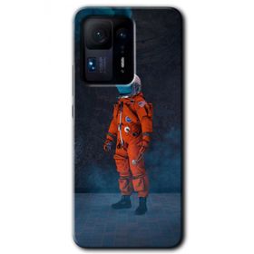 Xiaomi Mi Mix 4 Smoke Astronot Baskılı Uyumlu Silikon Kılıf