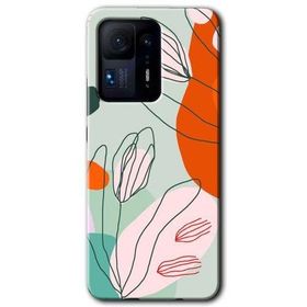 Xiaomi Mi Mix 4 Vektör Çiçekler Baskılı Uyumlu Silikon Kılıf