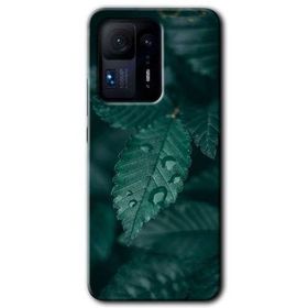 Xiaomi Mi Mix 4 Yağmurlu Yaprak Baskılı Uyumlu Silikon Kılıf