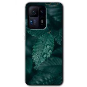 Xiaomi Mi Mix 4 Yağmurlu Yaprak Baskılı Uyumlu Silikon Kılıf