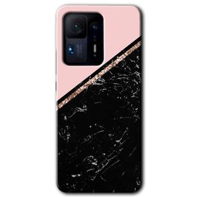 Xiaomi Mi Mix 4 Yarım Mermer Baskılı Uyumlu Silikon Kılıf